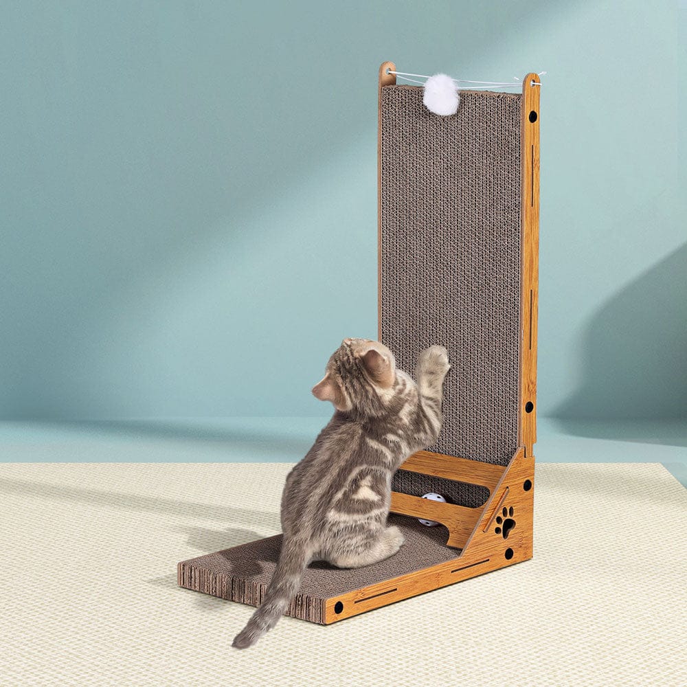 i.Pet Pet Care > Cat Supplies > Cat Scratching Posts i.Pet Cat Scratching Board Scratcher Cardboard Kitten Indoor Climbing Toy Catnip