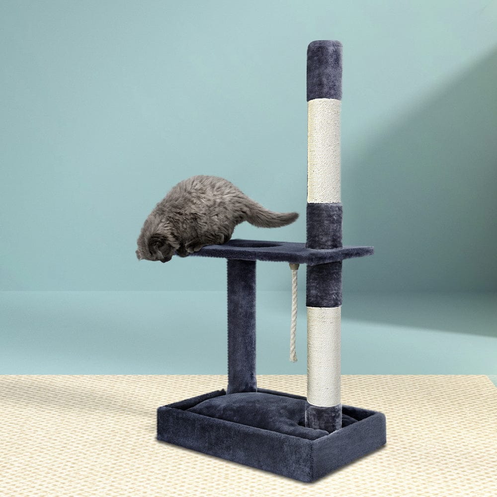 i.Pet Pet Care > Cat Supplies > Cat Scratching Posts i.Pet Cat Tree 102cm Scratching Post Tower Scratcher Condo House Board Grey