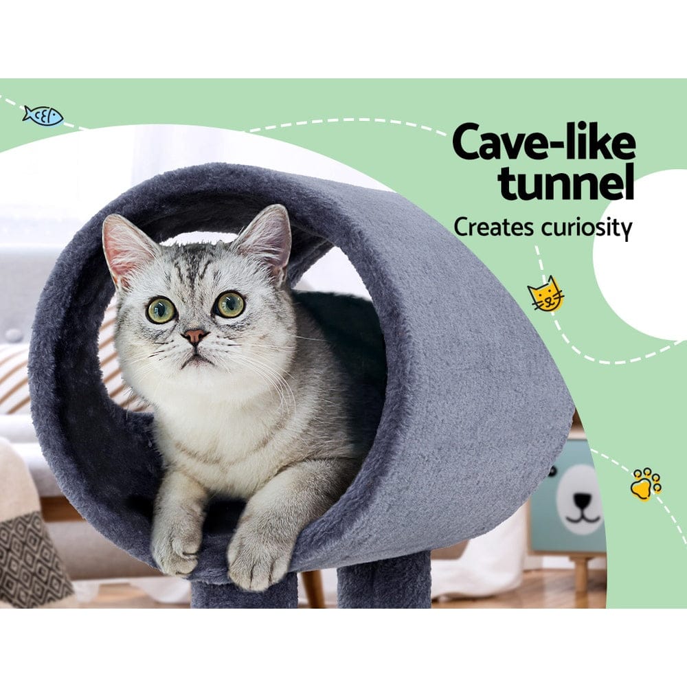 i.Pet Pet Care > Cat Supplies > Cat Scratching Posts i.Pet Cat Tree 53cm Scratching Post Tower Scratcher Wood Condo House Trees Grey