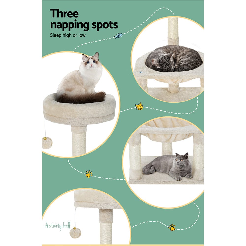 i.Pet Pet Care > Cat Supplies > Cat Scratching Posts i.Pet Cat Tree 69cm Scratching Post Tower Scratcher Wood Condo Toys House Bed