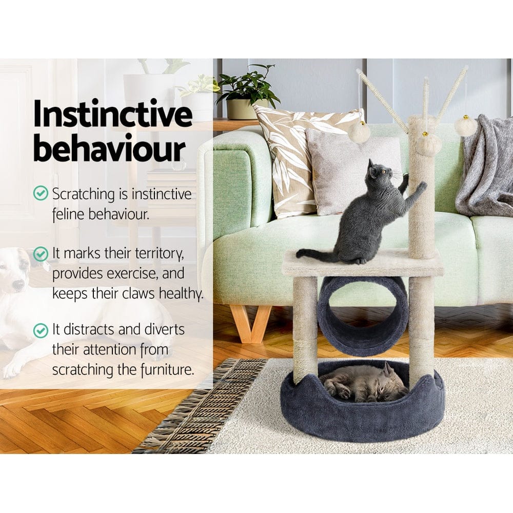 i.Pet Pet Care > Cat Supplies > Cat Scratching Posts i.Pet Cat Tree 76cm Scratching Post Tower Scratcher Condo House Hanging toys