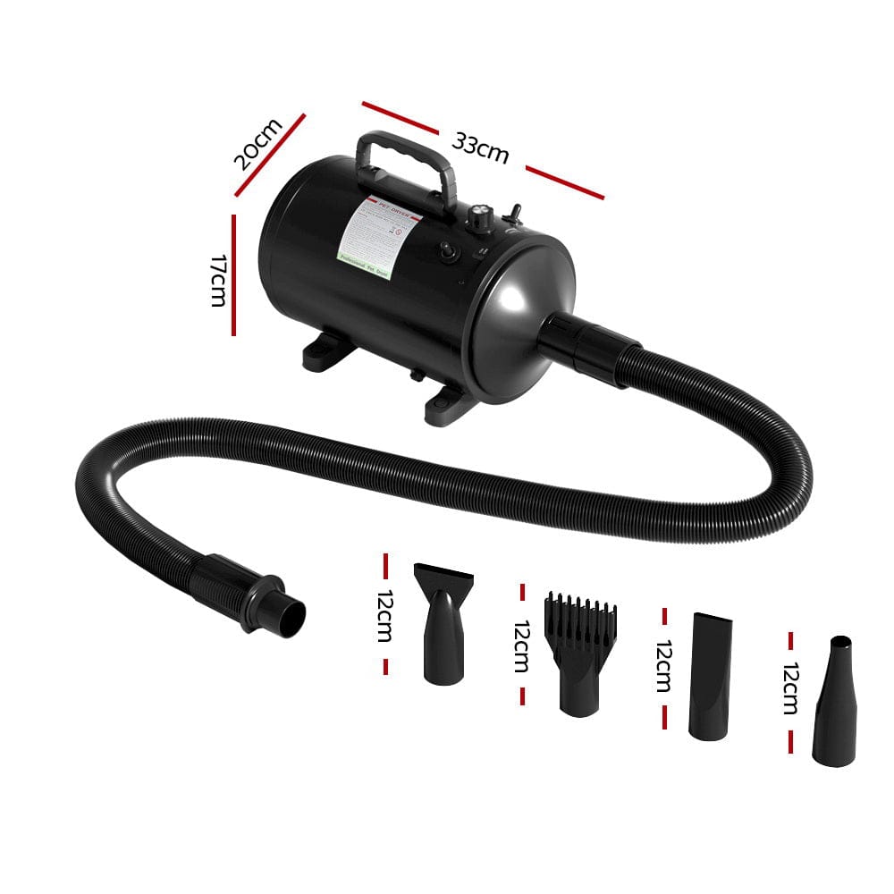 i.Pet Pet Care > Cleaning & Maintenance > Pet Cleaning Supplies i.Pet Pet Hair Dryer Dog Cat Grooming Speed Blower Hairdryer Heater Low Noise