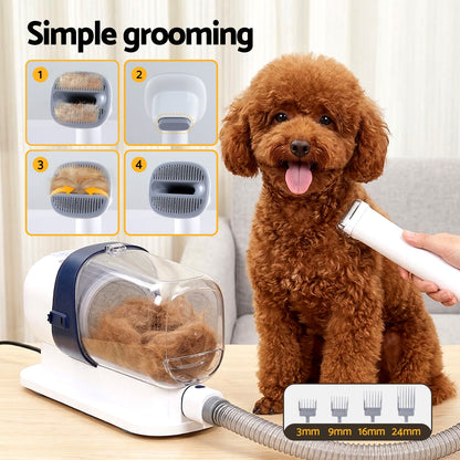 i.Pet Pet Care > Cleaning & Maintenance > Pet Grooming Supplies i.Pet Pet Grooming Kit Vacuum Dog Cat Hair Dryer Remover Clipper Brushes Cleaning