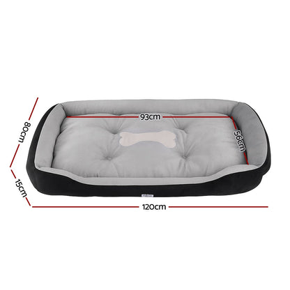 i.Pet Pet Care > Dog Supplies > Dog Beds i.Pet Pet Bed Dog Bed Soft PP Cotton Mat Sleeping Comfy Cushion Washable Extra Large