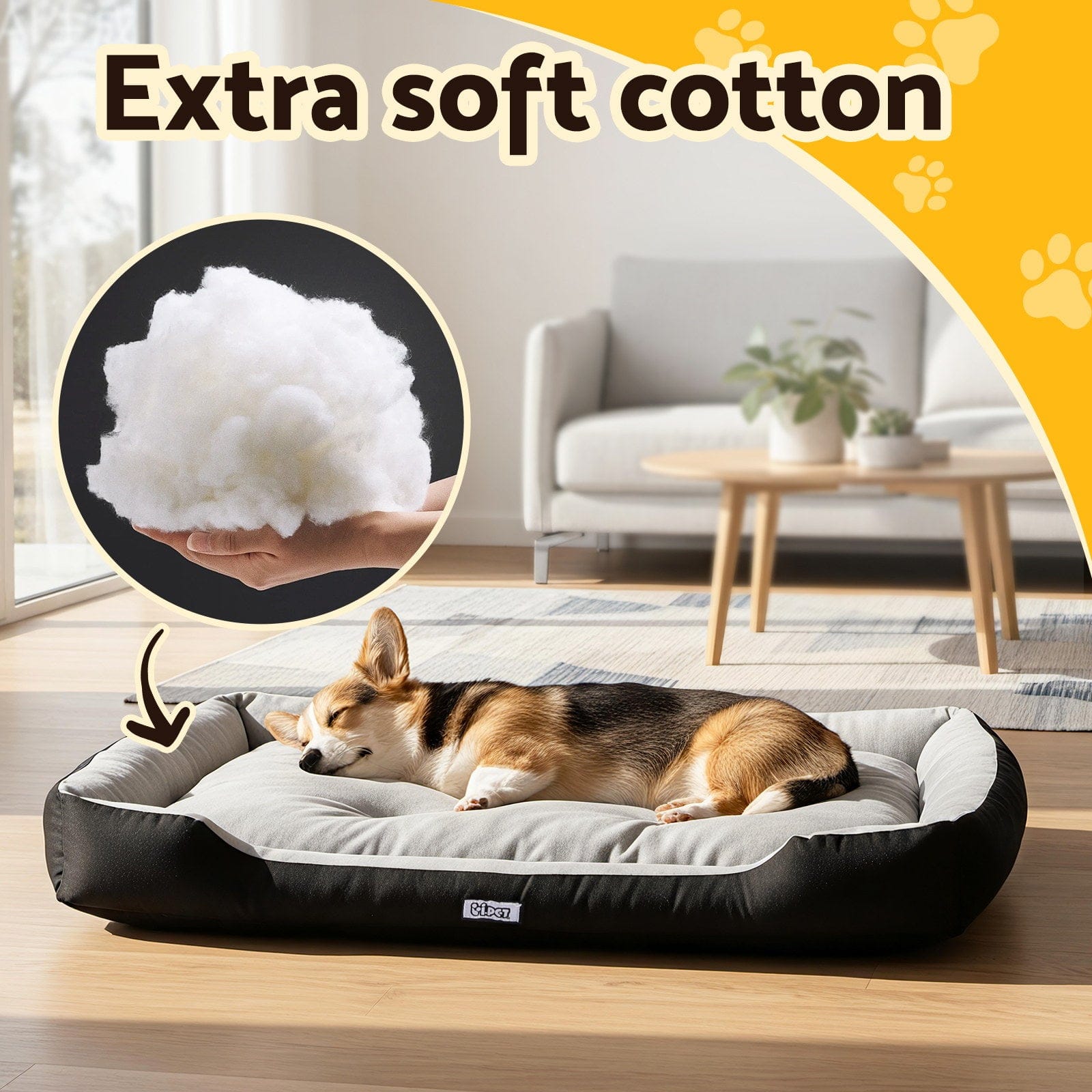 i.Pet Pet Care > Dog Supplies > Dog Beds i.Pet Pet Bed Dog Bed Soft PP Cotton Mat Sleeping Comfy Cushion Washable Extra Large