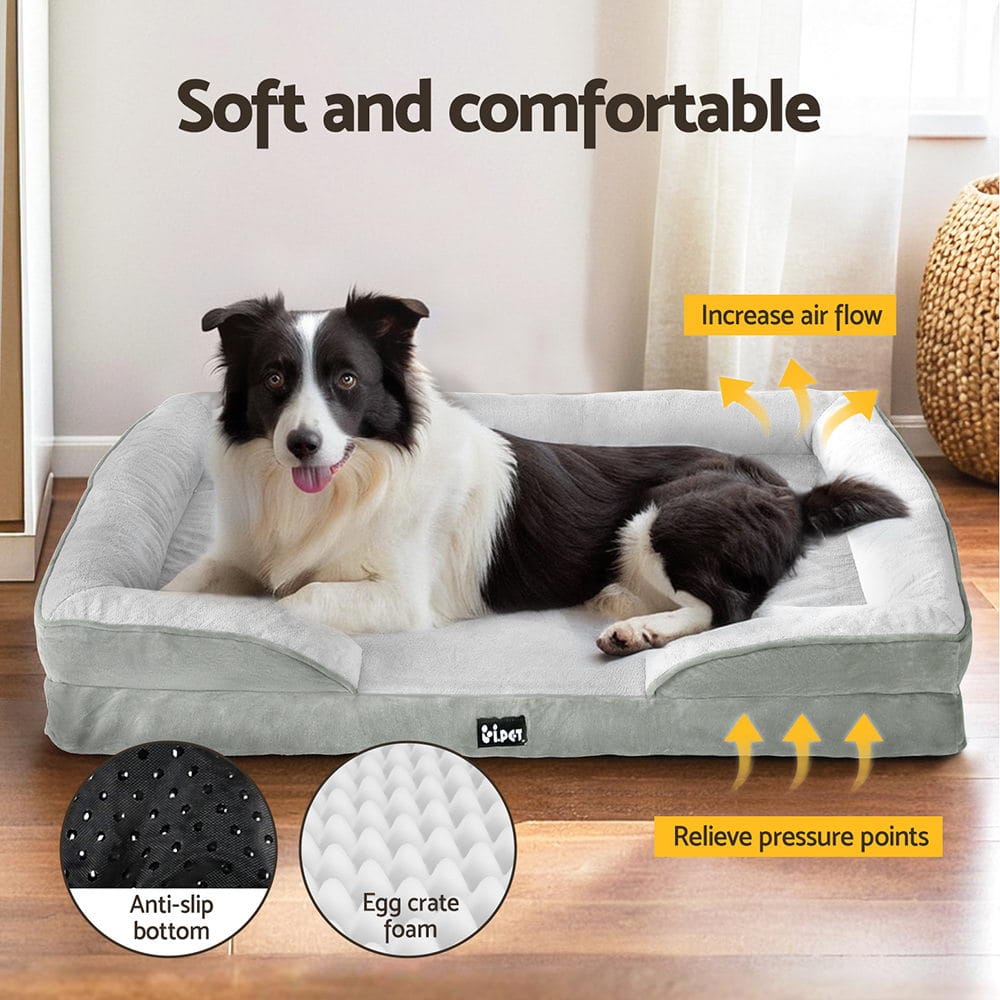 i.Pet Pet Care > Dog Supplies > Dog Beds i.Pet Pet Bed Dog Calming Soft Cushion Egg Crate Large Sofa Removable Washable