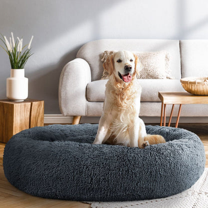 i.Pet Pet Care > Dog Supplies > Dog Beds i.Pet Pet Bed Dog Cat 110cm Calming Extra Large Soft Plush Dark Grey