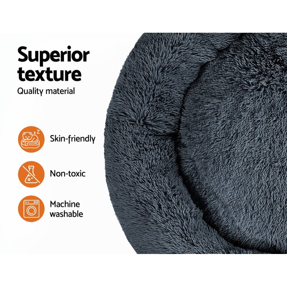 i.Pet Pet Care > Dog Supplies > Dog Beds i.Pet Pet Bed Dog Cat 110cm Calming Extra Large Soft Plush Dark Grey