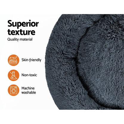 i.Pet Pet Care > Dog Supplies > Dog Beds i.Pet Pet Bed Dog Cat 110cm Calming Extra Large Soft Plush Dark Grey