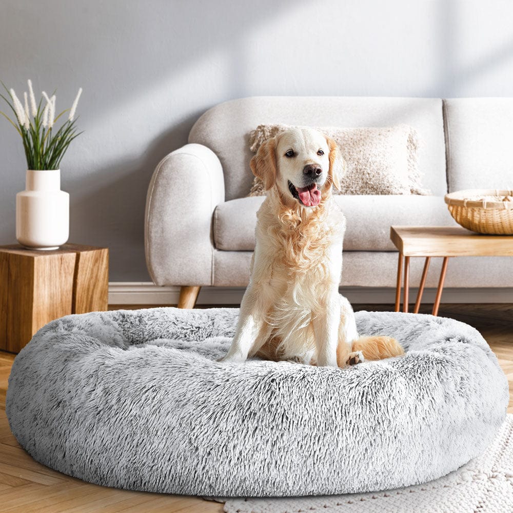 i.Pet Pet Care > Dog Supplies > Dog Beds i.Pet Pet Bed Dog Cat 110cm Calming Extra Large Soft Plush Light Charcoal