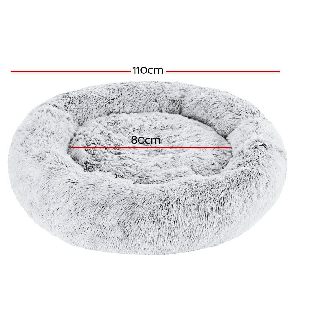 i.Pet Pet Care > Dog Supplies > Dog Beds i.Pet Pet Bed Dog Cat 110cm Calming Extra Large Soft Plush Light Charcoal