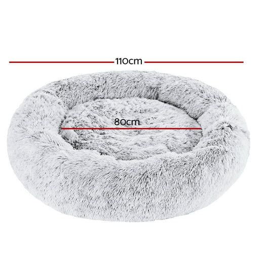 i.Pet Pet Care > Dog Supplies > Dog Beds i.Pet Pet Bed Dog Cat 110cm Calming Extra Large Soft Plush Light Charcoal
