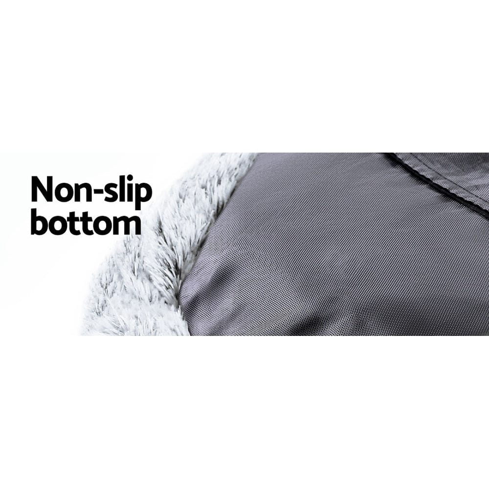 i.Pet Pet Care > Dog Supplies > Dog Beds i.Pet Pet Bed Dog Cat 110cm Calming Extra Large Soft Plush Light Charcoal