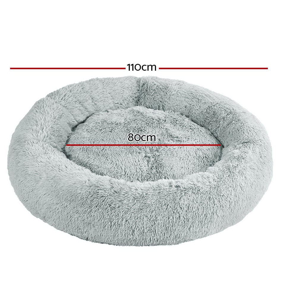 i.Pet Pet Care > Dog Supplies > Dog Beds i.Pet Pet Bed Dog Cat 110cm Calming Extra Large Soft Plush Light Grey