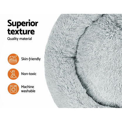 i.Pet Pet Care > Dog Supplies > Dog Beds i.Pet Pet Bed Dog Cat 110cm Calming Extra Large Soft Plush Light Grey