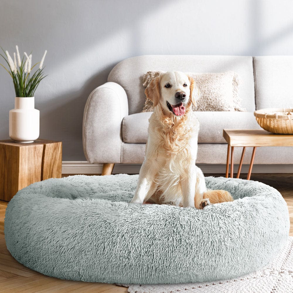 i.Pet Pet Care > Dog Supplies > Dog Beds i.Pet Pet Bed Dog Cat 110cm Calming Extra Large Soft Plush Light Grey