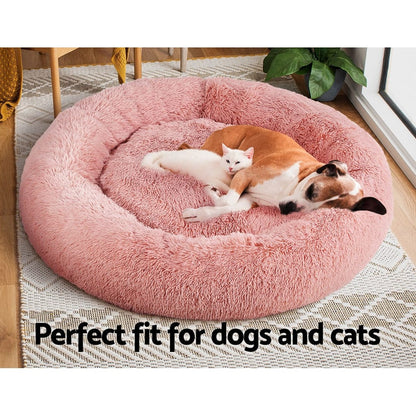 i.Pet Pet Care > Dog Supplies > Dog Beds i.Pet Pet Bed Dog Cat 110cm Calming Extra Large Soft Plush Pink