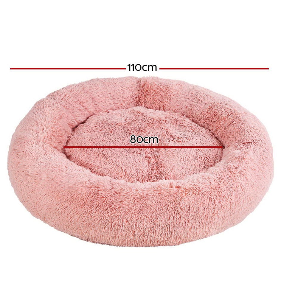 i.Pet Pet Care > Dog Supplies > Dog Beds i.Pet Pet Bed Dog Cat 110cm Calming Extra Large Soft Plush Pink