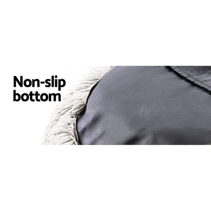 i.Pet Pet Care > Dog Supplies > Dog Beds i.Pet Pet Bed Dog Cat 110cm Calming Extra Large Soft Plush White Brown