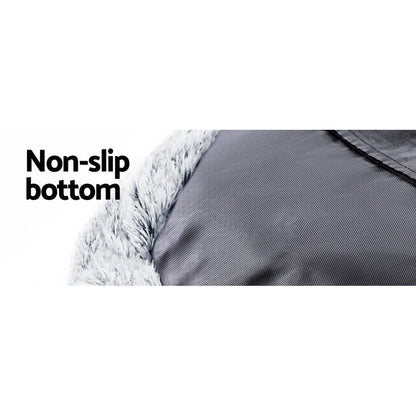i.Pet Pet Care > Dog Supplies > Dog Beds i.Pet Pet Bed Dog Cat 90cm Large Calming Soft Plush Light Charcoal