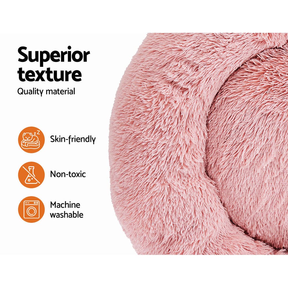 i.Pet Pet Care > Dog Supplies > Dog Beds i.Pet Pet Bed Dog Cat 90cm Large Calming Soft Plush Pink