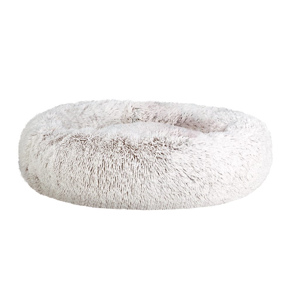 i.Pet Pet Care > Dog Supplies > Dog Beds i.Pet Pet Bed Dog Cat 90cm Large Calming Soft Plush White Brown