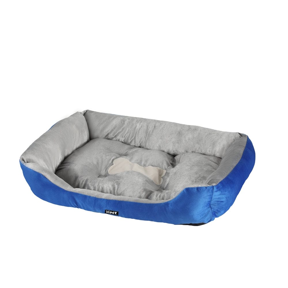 i.Pet Pet Care > Dog Supplies > Dog Beds i.Pet Pet Bed Dog Cat Calming Soft Mat Sleeping Comfy Plush Cave Washable Blue