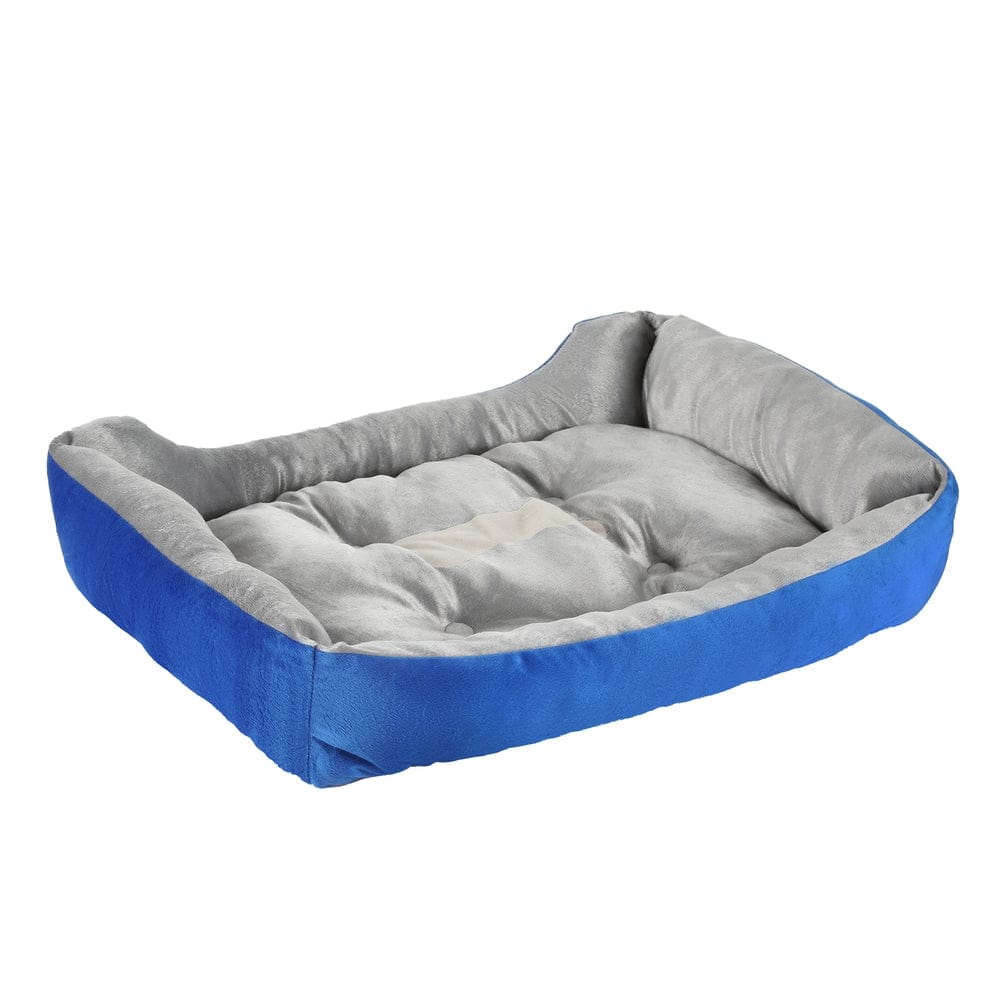 i.Pet Pet Care > Dog Supplies > Dog Beds i.Pet Pet Bed Dog Cat Calming Soft Mat Sleeping Comfy Plush Cave Washable Blue