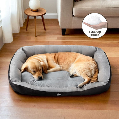 i.Pet Pet Care > Dog Supplies > Dog Beds i.Pet Pet Bed Dog Cat Calming Soft Sleeping Comfy Plush Mat Cave Washable Black