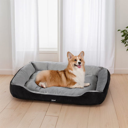 i.Pet Pet Care > Dog Supplies > Dog Beds i.Pet Pet Bed Dog Cat Calming Soft Sleeping Comfy Plush Mat Cave Washable Black