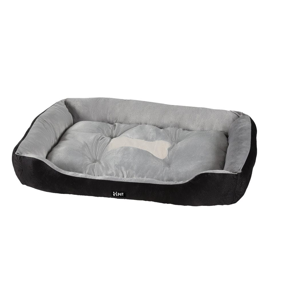 i.Pet Pet Care > Dog Supplies > Dog Beds i.Pet Pet Bed Dog Cat Calming Soft Sleeping Comfy Plush Mat Cave Washable Black