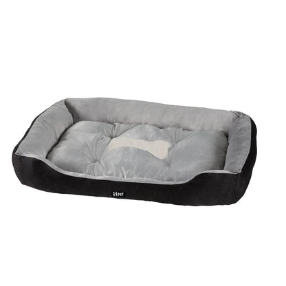 i.Pet Pet Care > Dog Supplies > Dog Beds i.Pet Pet Bed Dog Cat Calming Soft Sleeping Comfy Plush Mat Cave Washable Black