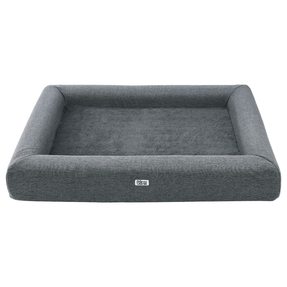 i.Pet Pet Care > Dog Supplies > Dog Beds i.Pet Pet Bed Dog Cat Large Calming Soft Sofa Cushion Egg Crate Washable Grey