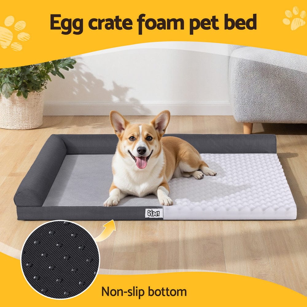 i.Pet Pet Care > Dog Supplies > Dog Beds i.Pet Pet Bed Plush Soft Cushion Egg Crate Large Sofa Platform Removable Washable