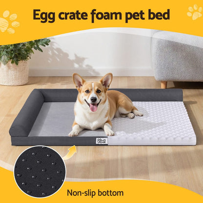 i.Pet Pet Care > Dog Supplies > Dog Beds i.Pet Pet Bed Plush Soft Cushion Egg Crate Large Sofa Platform Removable Washable
