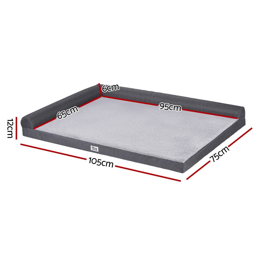 i.Pet Pet Care > Dog Supplies > Dog Beds i.Pet Pet Bed Plush Soft Cushion Egg Crate Large Sofa Platform Removable Washable