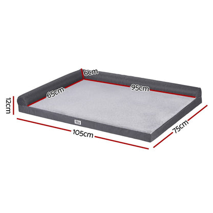 i.Pet Pet Care > Dog Supplies > Dog Beds i.Pet Pet Bed Plush Soft Cushion Egg Crate Large Sofa Platform Removable Washable