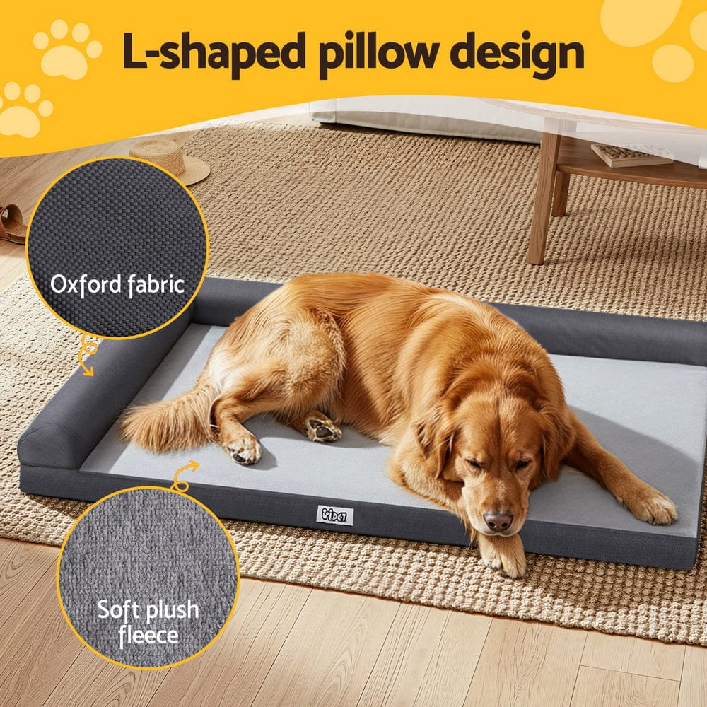 i.Pet Pet Care > Dog Supplies > Dog Beds i.Pet Pet Bed Plush Soft Cushion Egg Crate Large Sofa Platform Removable Washable