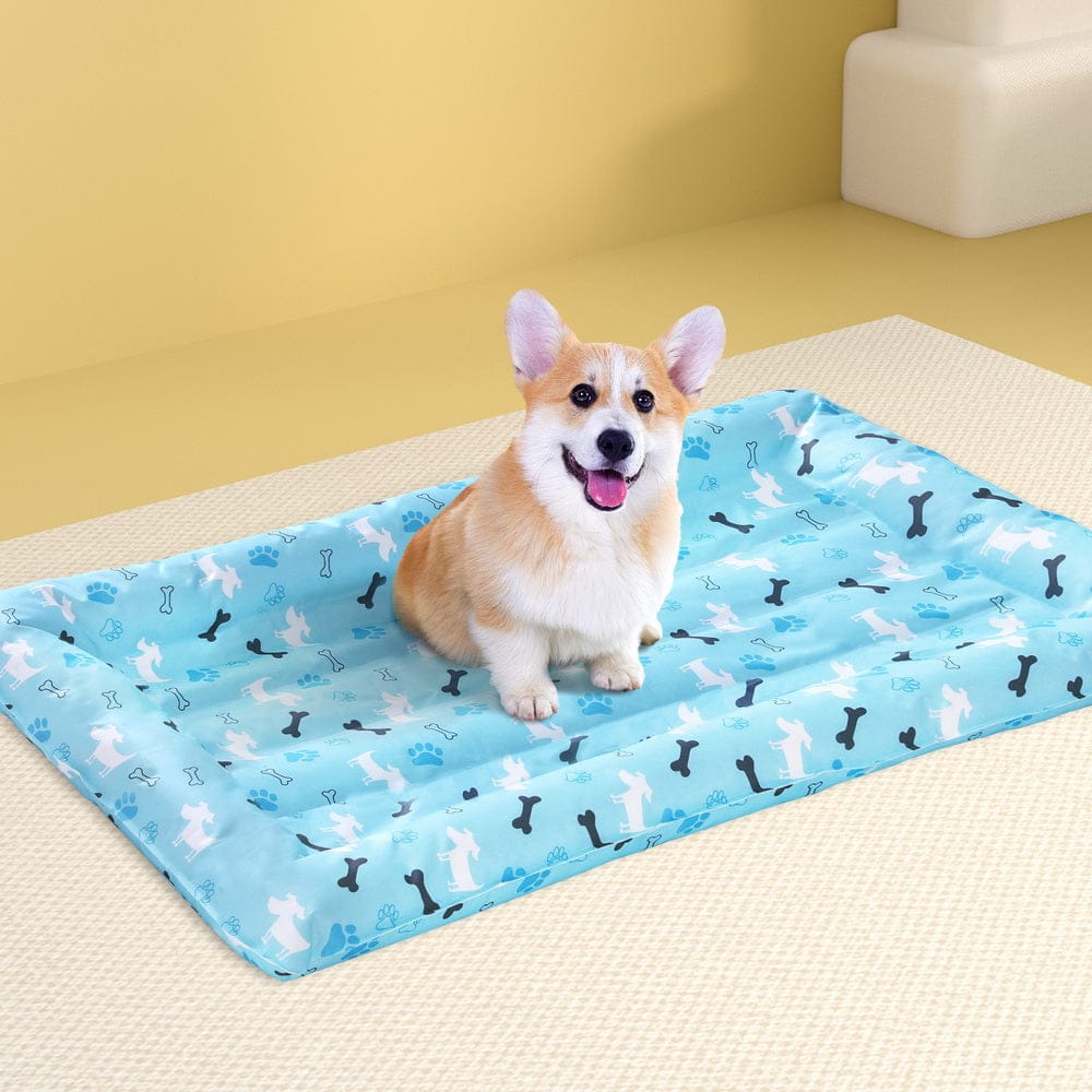 i.Pet Pet Care > Dog Supplies > Dog Beds i.Pet Pet Cooling Mat Gel Dog Cat Self-cool Puppy Pad Large Bed Summer Blue