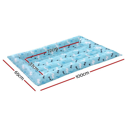 i.Pet Pet Care > Dog Supplies > Dog Beds i.Pet Pet Cooling Mat Gel Dog Cat Self-cool Puppy Pad Large Bed Summer Blue