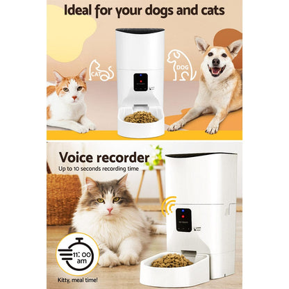 i.Pet Pet Care > Dog Supplies > Dog Bowls, Feeders & Waterers i.Pet Automatic Pet Feeder 9L Wifi Auto Dog Cat Feeder Smart Food Dispenser Timer