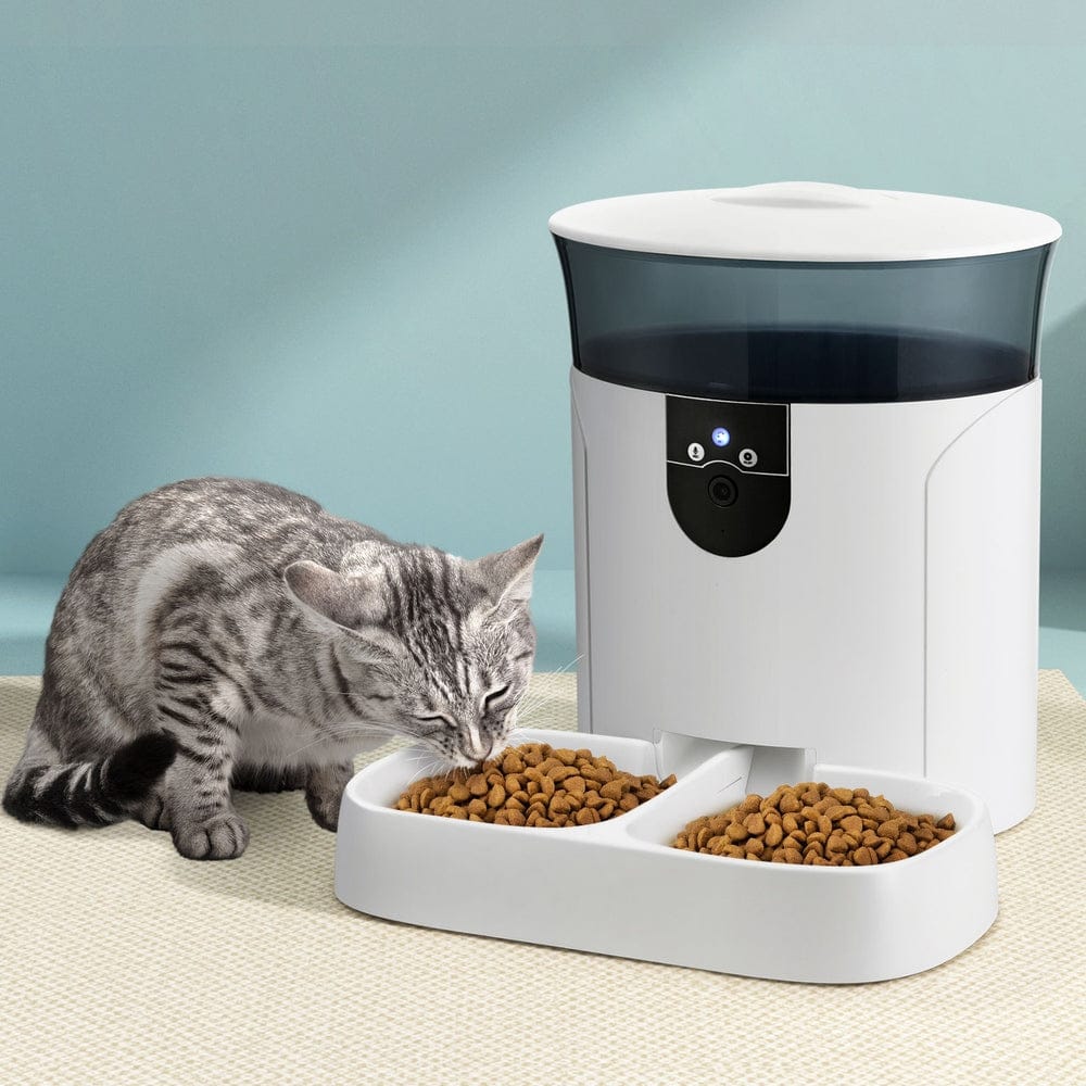 i.Pet Pet Care > Dog Supplies > Dog Bowls, Feeders & Waterers i.Pet Automatic Pet Feeder Dog Cat Camera Wifi Smart Food Dispenser Timer 7L APP