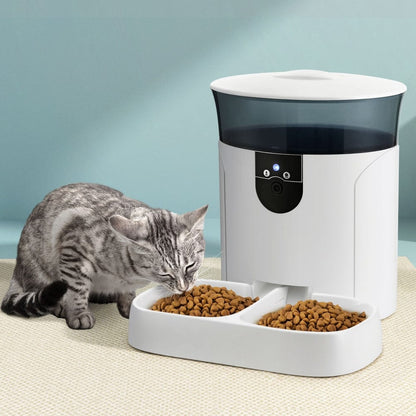 i.Pet Pet Care > Dog Supplies > Dog Bowls, Feeders & Waterers i.Pet Automatic Pet Feeder Dog Cat Camera Wifi Smart Food Dispenser Timer 7L APP