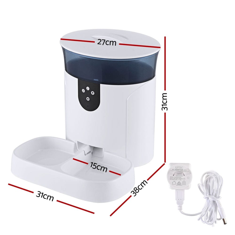 i.Pet Pet Care > Dog Supplies > Dog Bowls, Feeders & Waterers i.Pet Automatic Pet Feeder Dog Cat Wifi 7L Auto Smart Food Dispenser Timer Feed