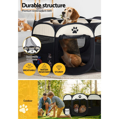 i.Pet Pet Care > Dog Supplies > Dog Playpens & Gates i.Pet Dog Playpen Tent Pet Crate Fence 3XL Enclosure
