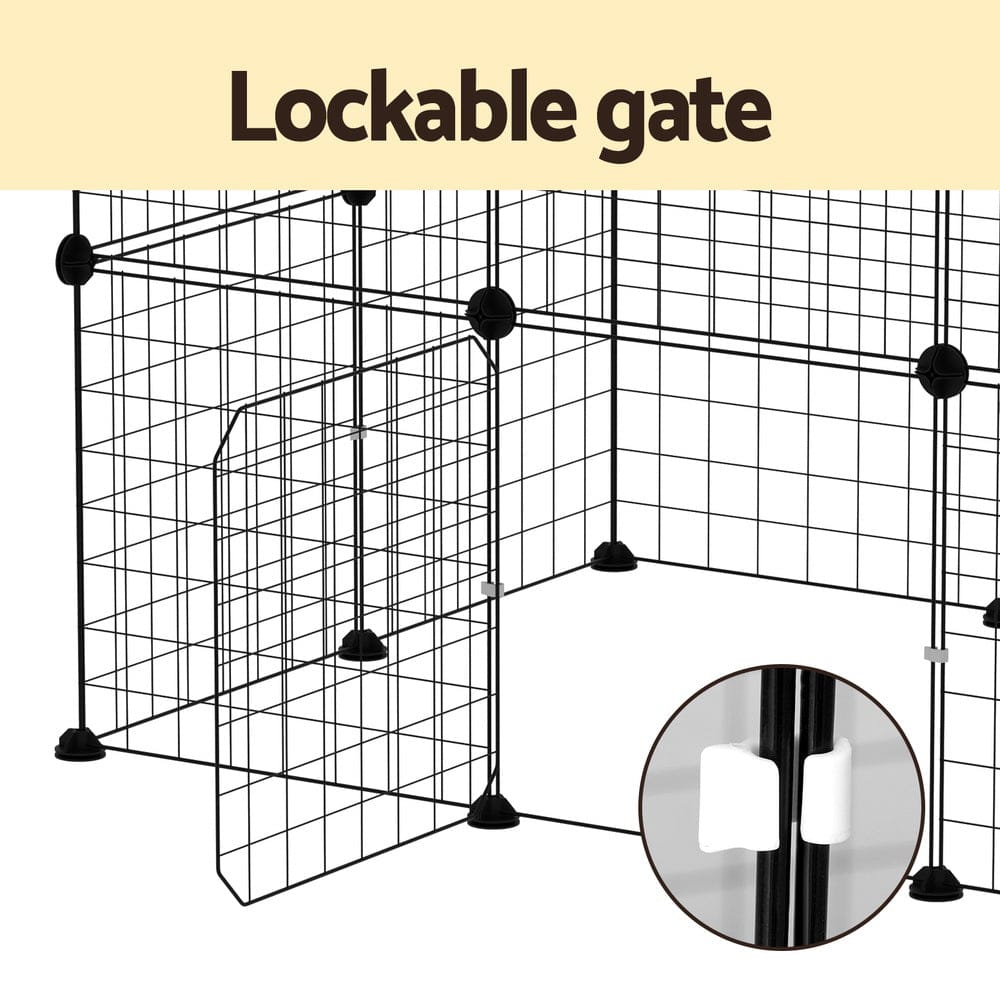 i.Pet Pet Care > Dog Supplies > Dog Playpens & Gates i.Pet Pet Dog Playpen Enclosure Cage 20 Panel Puppy Fence Play Pen Foldable Metal