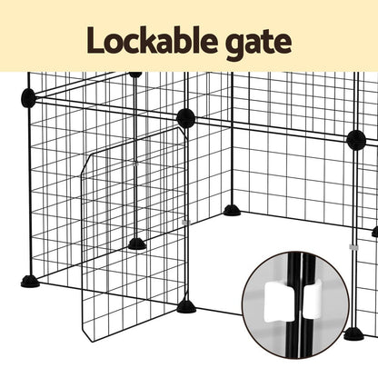 i.Pet Pet Care > Dog Supplies > Dog Playpens & Gates i.Pet Pet Dog Playpen Enclosure Cage 20 Panel Puppy Fence Play Pen Foldable Metal