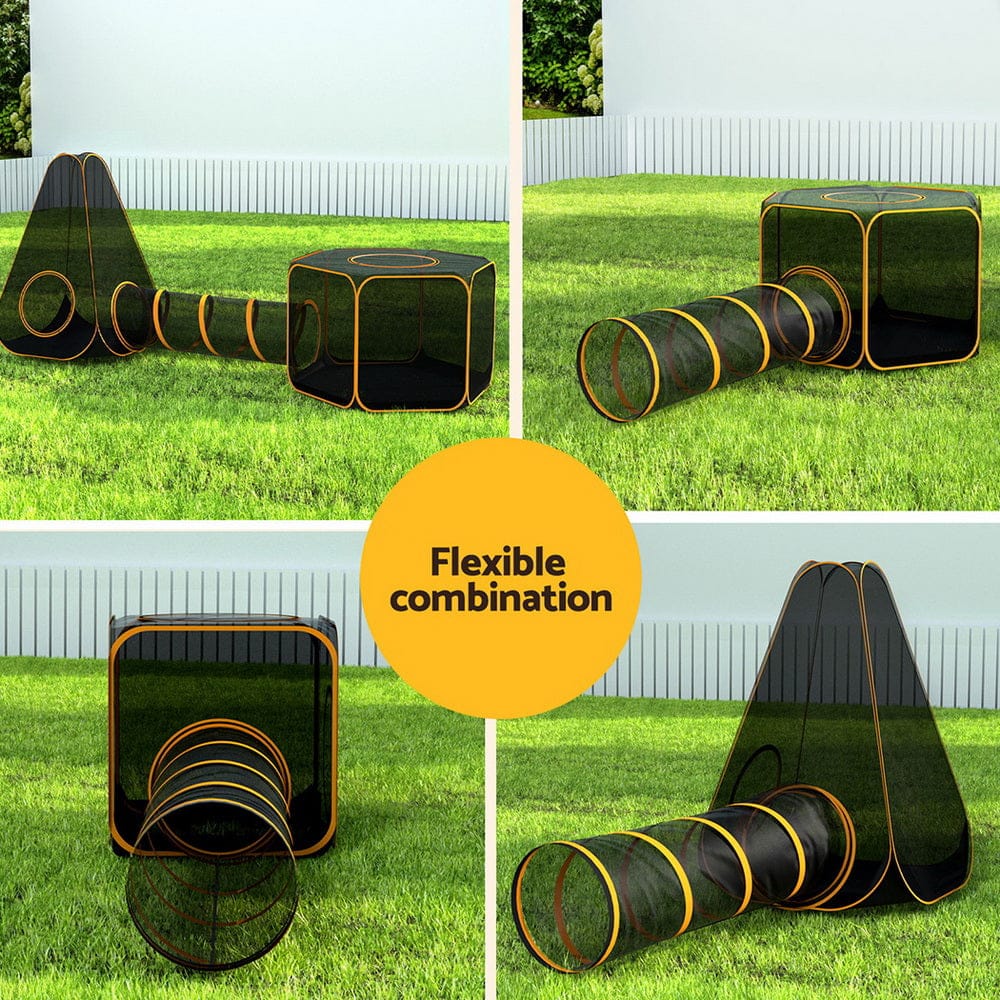 i.Pet Pet Care > Dog Supplies > Dog Playpens & Gates i.Pet Pet Playpen Cat House 6 IN 1 Tent Tunnel Dog Cage Puppy Rabbit Play Portable