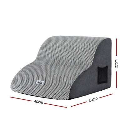 i.Pet Pet Care > Dog Supplies > Dog Steps & Ramps i.Pet Dog Ramp 2 Steps For Small Dogs Bed Sofa Car Foam Non-Slip Pet Cat Stairs