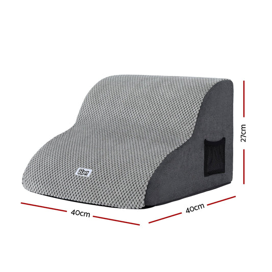 i.Pet Pet Care > Dog Supplies > Dog Steps & Ramps i.Pet Dog Ramp 2 Steps For Small Dogs Bed Sofa Car Foam Non-Slip Pet Cat Stairs